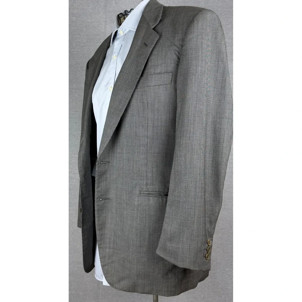 Canali Milano Mens Gray‎ Wool 2 Piece Suit Cerruti Fabric 34x29 Made in Italy